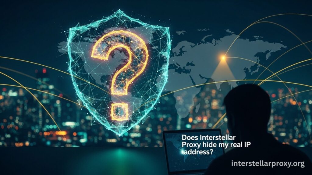 Does Interstellar Proxy hide my real IP address